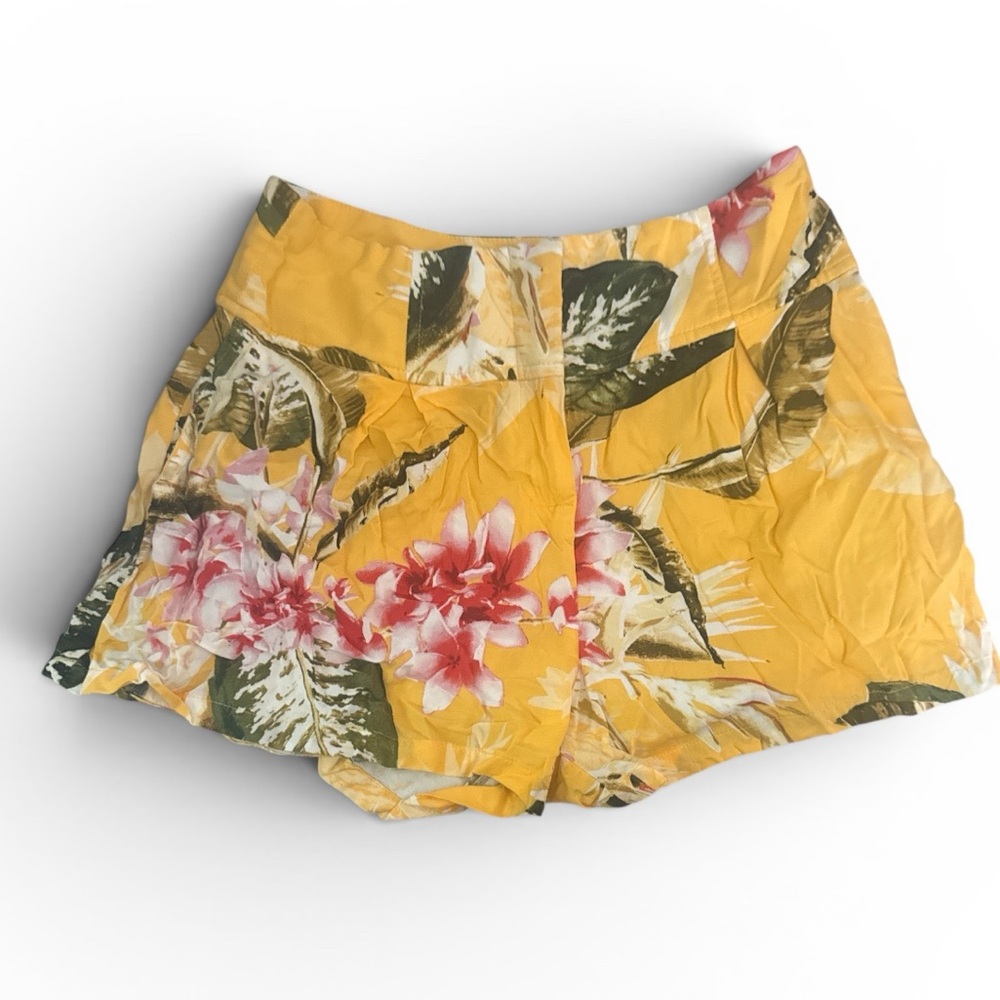 Guess Yellow Floral Women’s Shorts